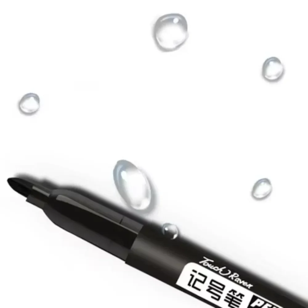9 ชิ้น/เซ็ตถาวร MARKER ปากกา Fine Point กันน้ําหมึกบาง Nib ดิบ Nib สีดําสีฟ้าหมึกสีแดง 1.5 มม.สี MARKER ปากกา