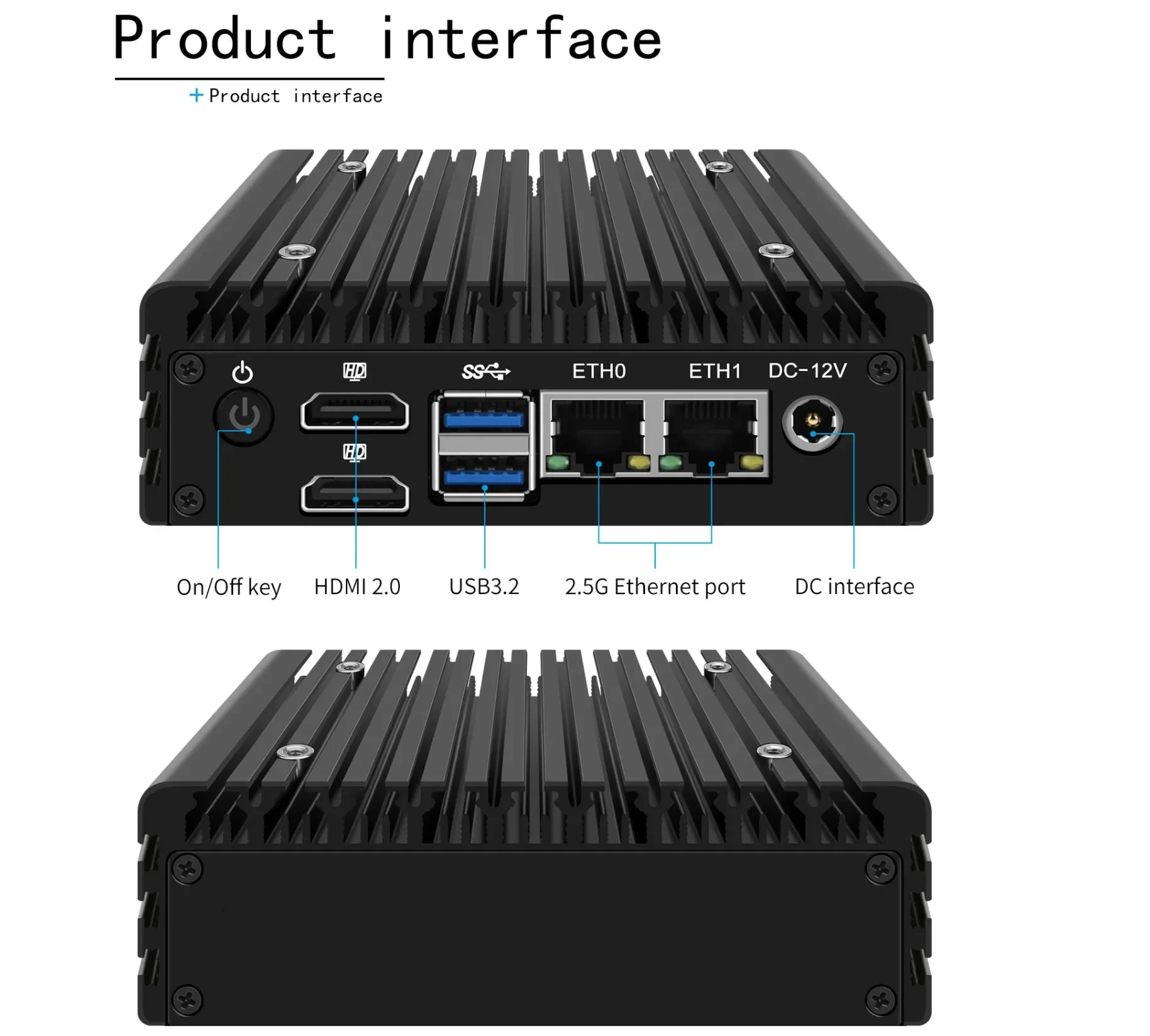 Firewall Appliance Mini PC Intel Celeron N5105 J6413 2x LAN 2.5G i226V Network Card Soft Router Pfsense OPNsense GK Computer