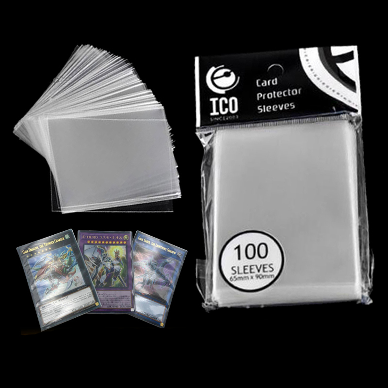 200 Stück (2 Packungen) 65 x 90 mm Kartenhülle, Kartenschutz, Magic Killers of Three Kingdom Football Star Card, transparente Brettspiele GYH