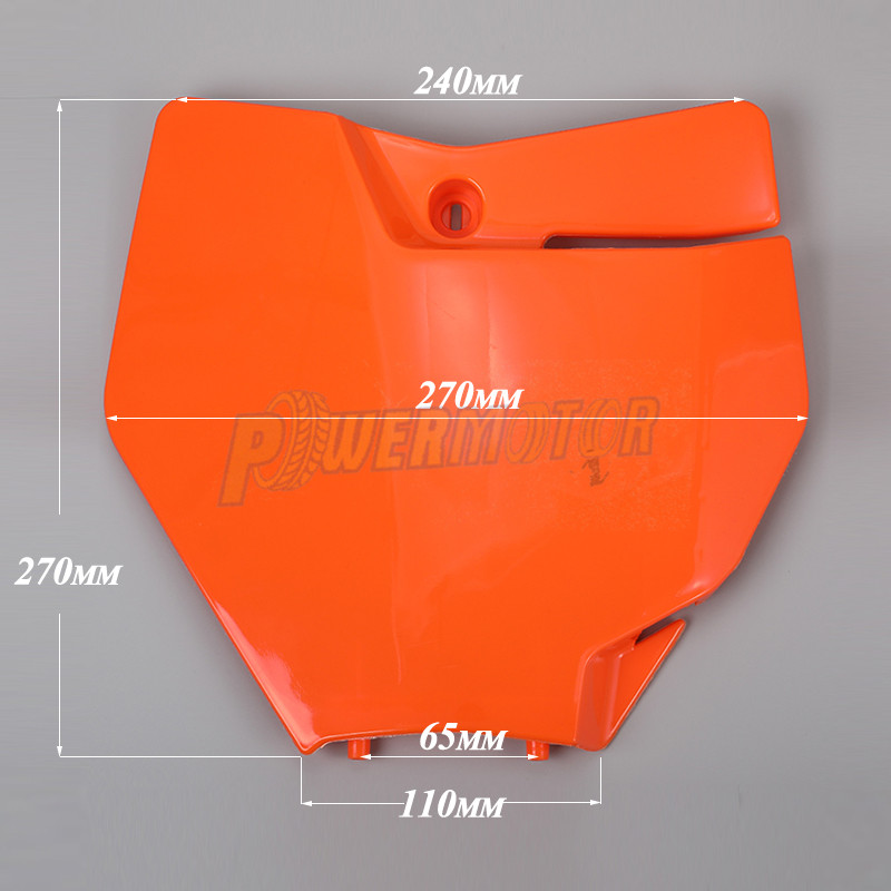 オートバイのフロントナンバープレートプラスチックカバー KTM SX SX-F XC XC-F 125-450 2016-2017 モトクロスエンデューロダートピットバイクアクセサリー