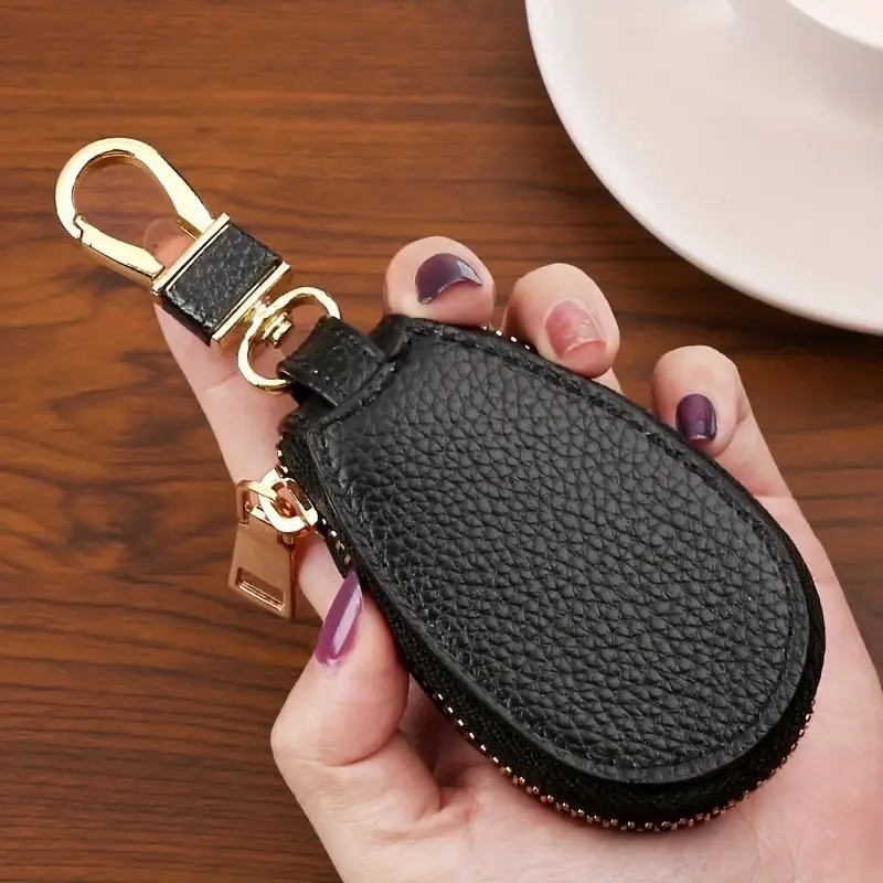 Bolsa para llaves de coche con hebilla de cintura, tarjetero para hombres y mujeres, almacenamiento universal, billetera compacta para el hogar.
