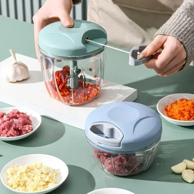 Frantoio Verdura Cipolla Taglierina Cucina Accessori da Cucina 500/900ML Manuale Tritacarne Aglio Chopper Ruota Spremiaglio