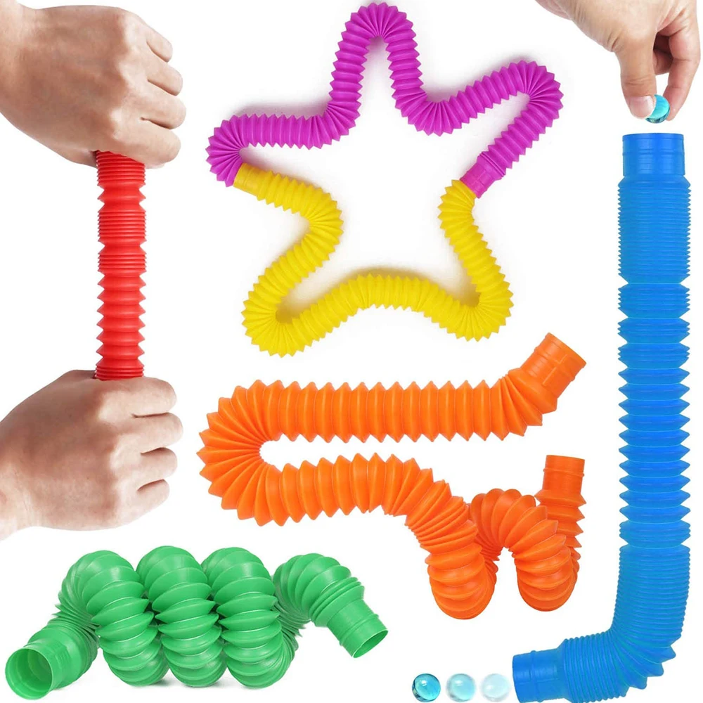 Bộ 8 Gói Lớn Pop Ống Fidget Đồ Chơi Cảm Giác Đồ Chơi Cho Căng Thẳng Lo Âu Cứu Trợ Cho Người Lớn Trẻ Em Đồ Chơi Học Tập Bé Co Giãn ống