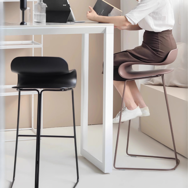 Moda minimalista bancos de barra resistente moderno nórdico designer bancos de barra americano biblioteca ilha metal cadeira móveis para casa