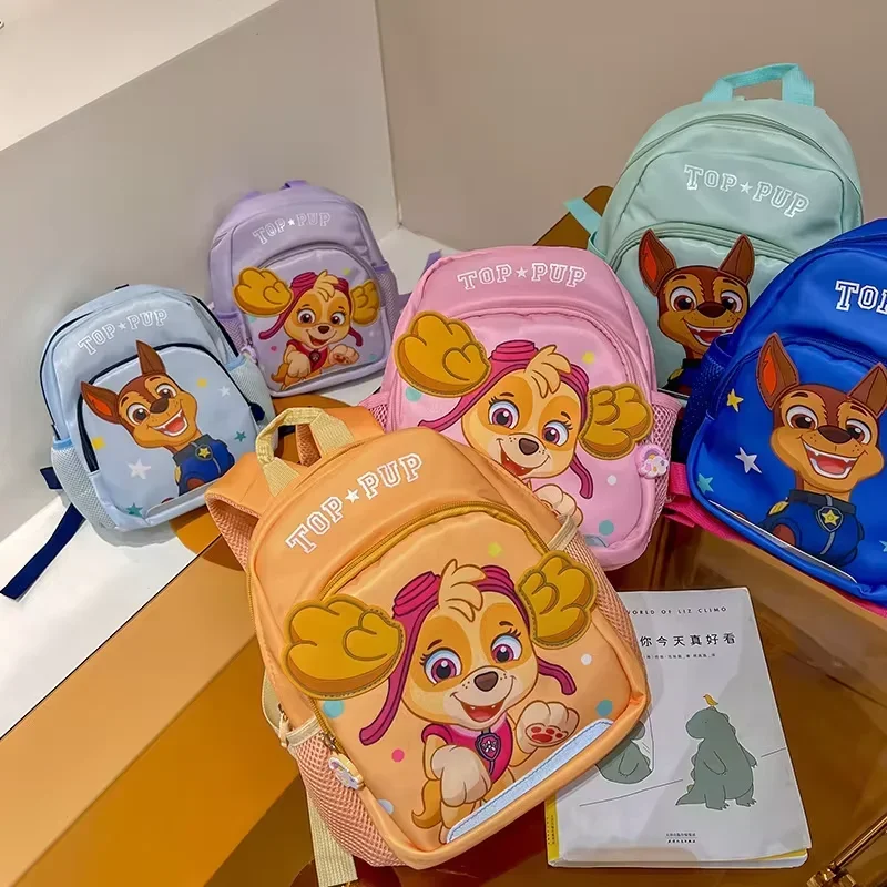 PAW Patrol Chase Skye Borsa da scuola per cartoni animati Cartella per asilo Zaino portatile per anime alla moda Zaino leggero per ragazza ragazzo