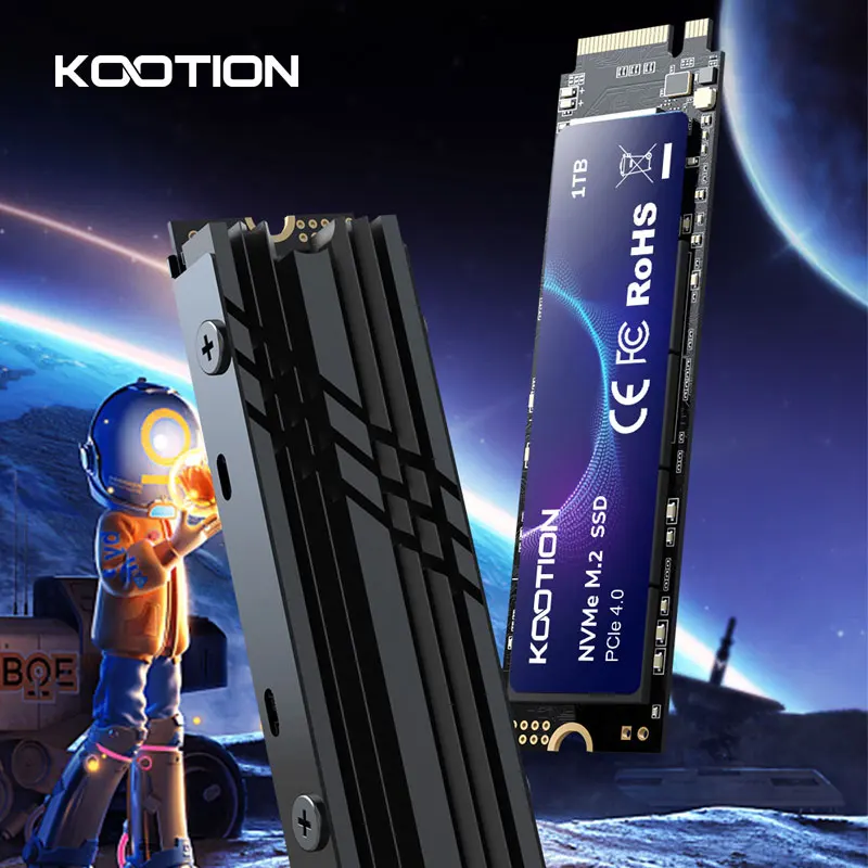 KOOTION X16Plus SSD NVMe M2 1TB 2TB 512GB Disco rígido interno de estado sólido PCIe 4.0x4 2280 SSD M.2 Drive para PS5 Laptop PC