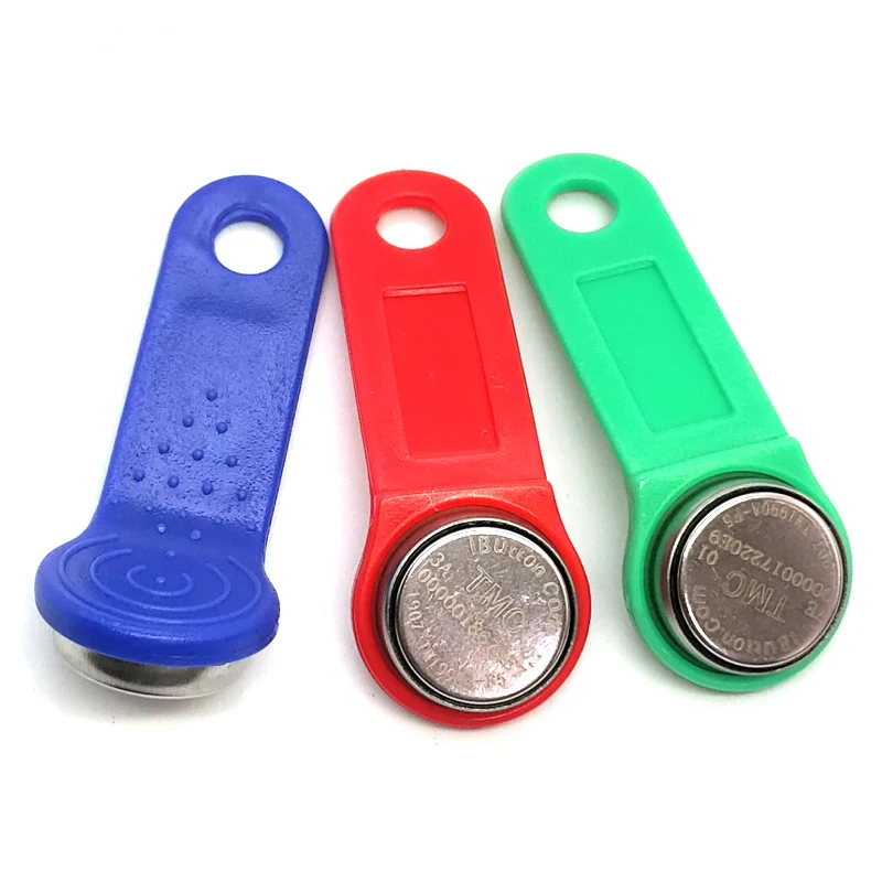 5Pcs/Lot TM1990A Dallas IButton TM Card with Handle Key Tags DS1990A-F5 Non Magnetic for Access Control Electronic Lock