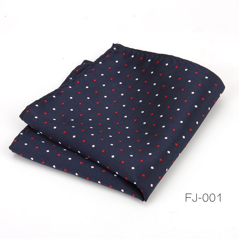แฟชั่น Polka Dot Paisley Mens Pocket Square โพลีเอสเตอร์ทอ Navy ผ้าเช็ดหน้าอย่างเป็นทางการธุรกิจผ้าพันคอชุด Tie อุปกรณ์เสริม