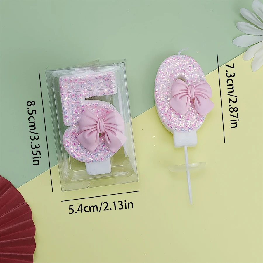装飾用ピンクの蝶のデジタルキャンドル,誕生日,プリンセスパーティー,ケーキ,提案,結婚式,女の子,0〜9番号