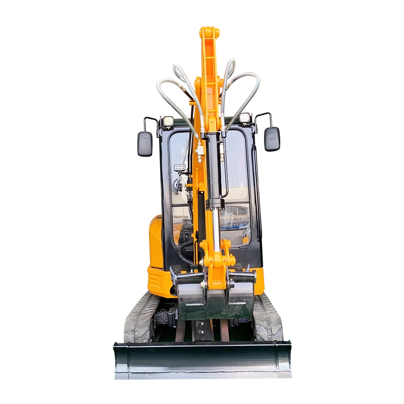 Excavadora pequeña personalizada de fábrica, microexcavadora agrícola de una tonelada con cabina, excavadora portátil para construcción en interiores
