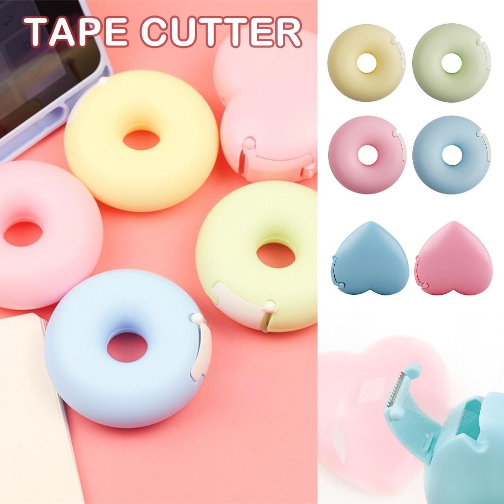 Grafting Supplies Tapes Cutter Plastic Stationery Eyelash Extension Tool Student Gift Heart Shaped Tape Dispenser School&Office