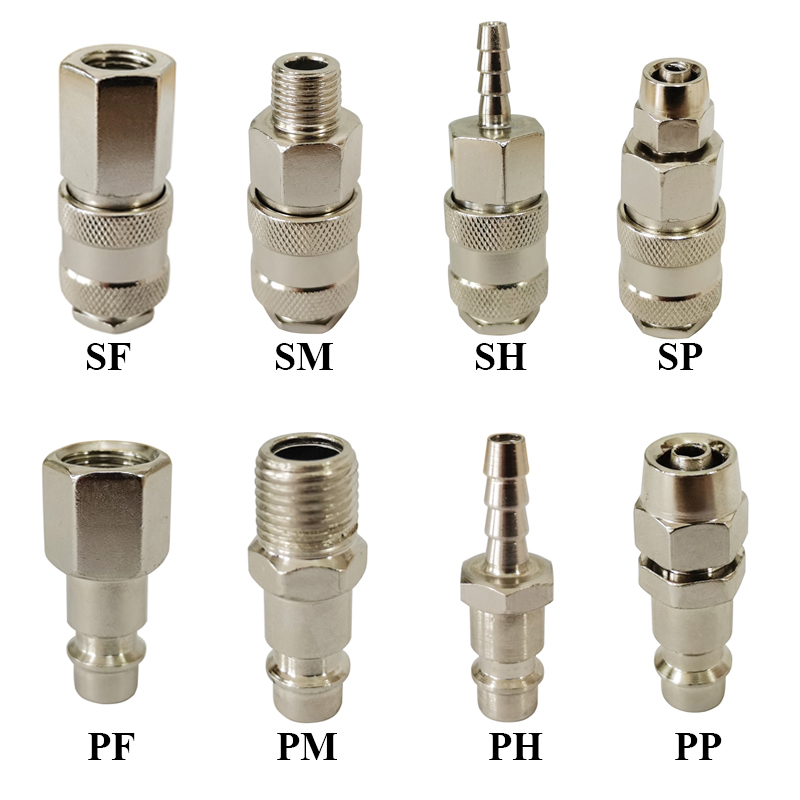 EU European Standard For Air Hose Fittings Coupling Compressor Accessories Pneumatic Quick Connector Release Fitting