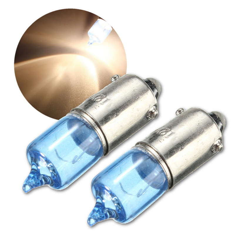 2x h6w bax9s 6w weiße Xenon Autos eiten markierung Park lampe 12v 5000k