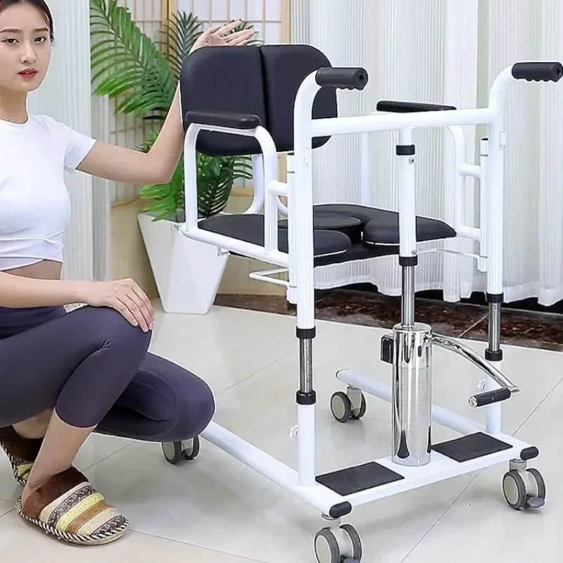 Silla elevadora de transferencia de pacientes multifunción, elevador de ancianos para pacientes en cama