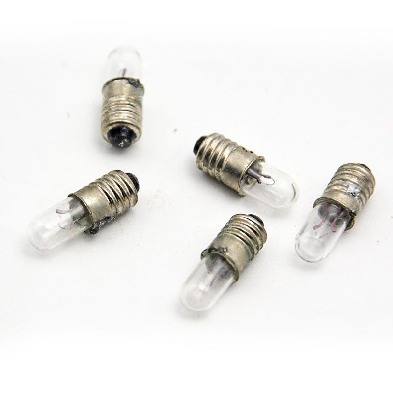 10 Chiếc E5 6.3V 12V Bóng Đèn Mini Cho Indicateor Ánh Sáng