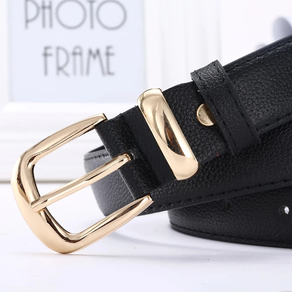1 pçs cinto feminino simples moda agulha fivela cinto casual versátil coreano cinto de couro do plutônio com calças jeans cinto senhora cintos