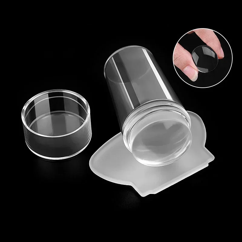 Kit de placas de carimbo para arte em unhas, placa de design de manicure francesa, estêncil de esmalte, selo, raspador, acessórios, ferramentas