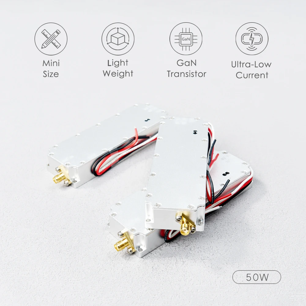2.4GHz 50W RF High Power Amplifiers wireless Signal Extender Sweep Signal Source For Drone WiFi6