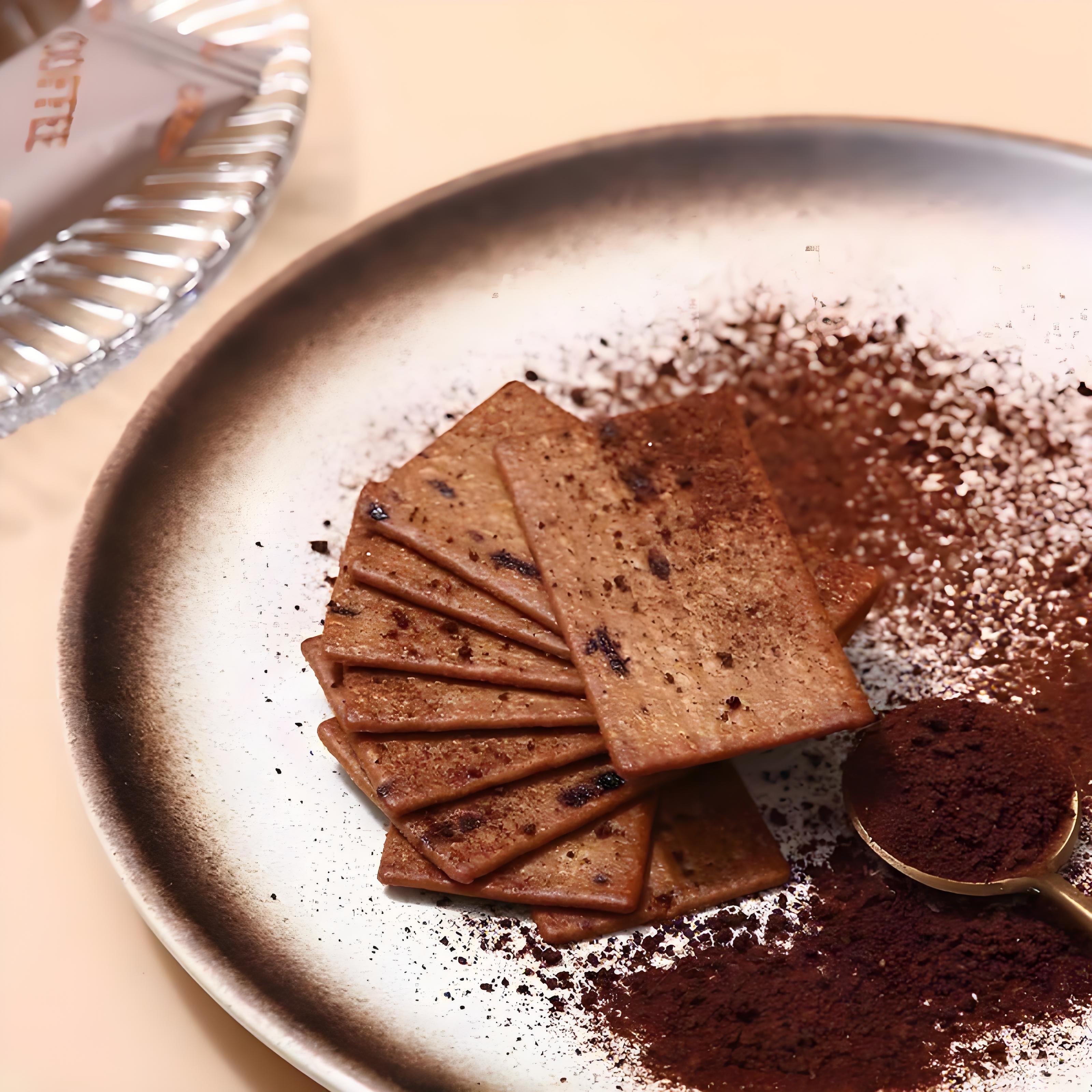 Huangji, Iced - Roasted Coffee Thin Crispy Biscuits, Pack of 3, 160g/bag