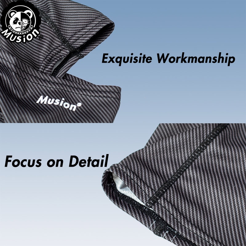 Musion - Pasamontañas con estampado de moda Máscara facial original Bandana Diadema Bufanda Deportes al aire libre Montar