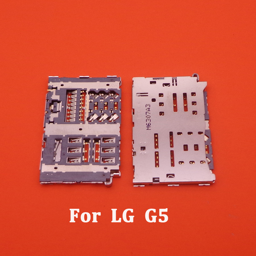 1 Teile/los, buchse Sim Card Reader Slot Tray Modul Halter Stecker Für LG G3 G4 G5 G6 G7 V10 V30