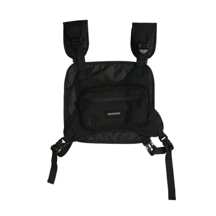 Brusttasche Hüfttasche Hip Hop Streetwear Große Kapazität Sport Casual Taktische Weste Taschen für Männer