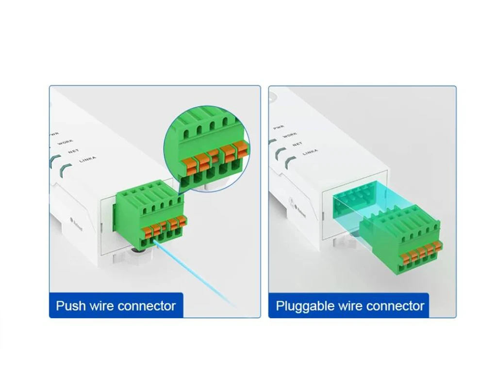 PUSR DIN-rail serieel RS232 naar Ethernet Modbus Gateway Modbus RTU naar TCP seriële apparaatserver USR-DR132