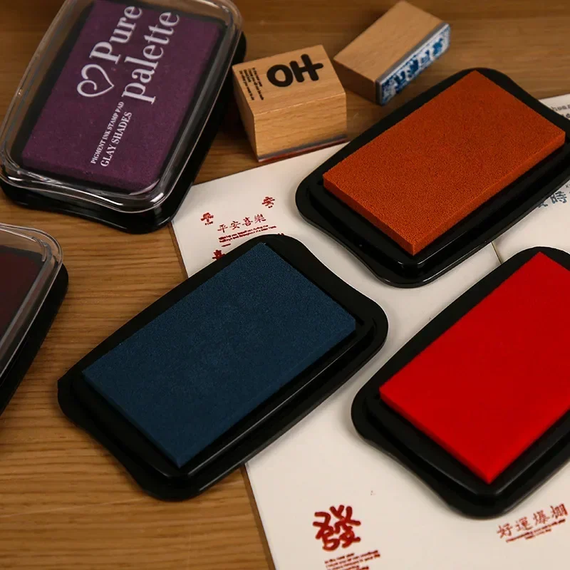 12 colori di grandi dimensioni tampone di inchiostro vintage per timbri artigianato fai da te scrapbooking tamponi di inchiostro timbri in legno di gomma tamponi di inchiostro di carta decorazioni di carta