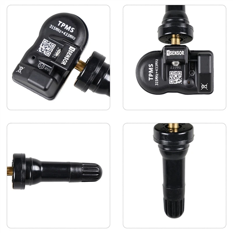 4x sensor mx programável 433mhz 315mhz 2 em 1 para autel ts408 ts508 its600 universal editável pms sensor de pressão dos pneus