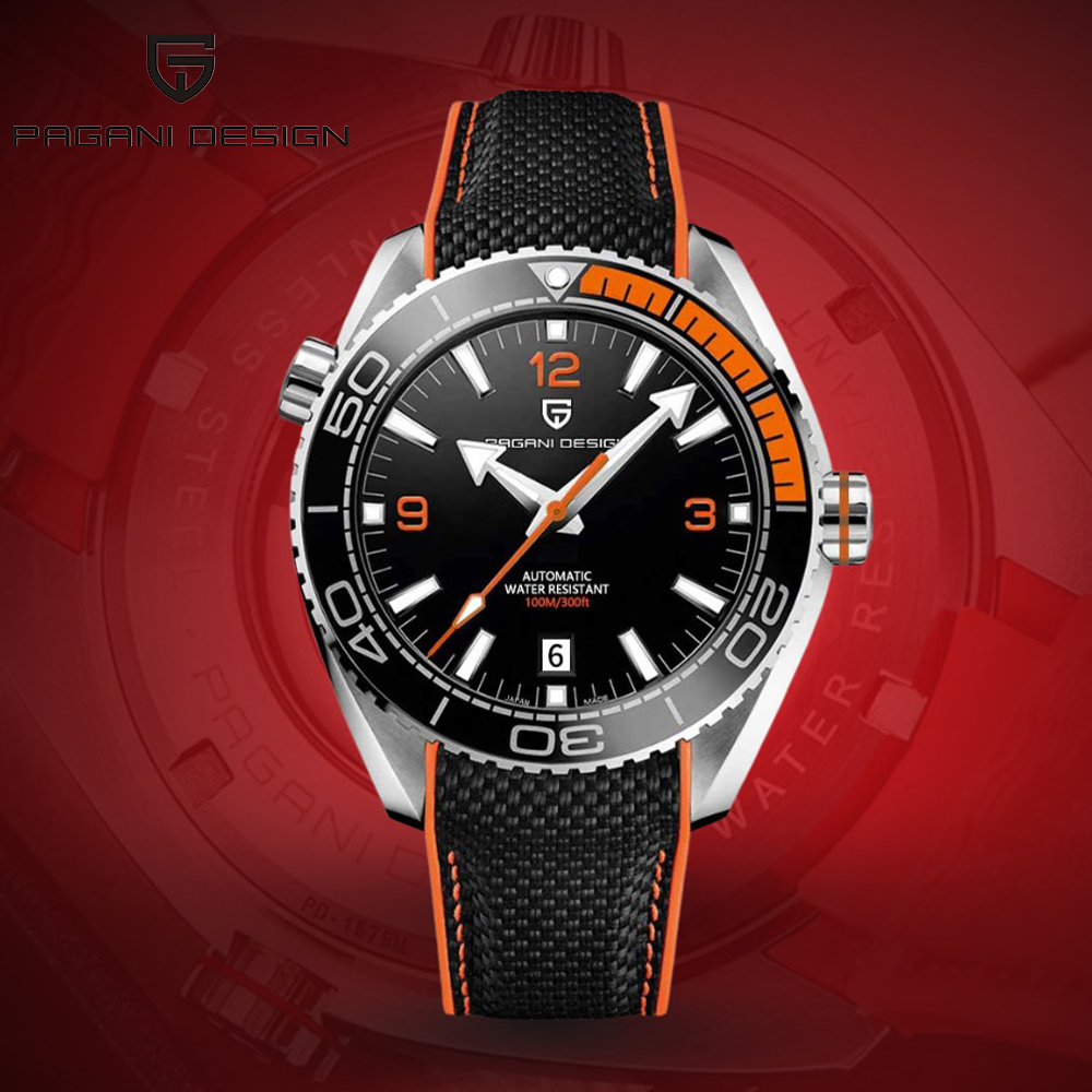 PAGANI ONTWERP 2024 42 MM Keramische Bezel mannen mechanische horloges Mode Saffierglas Horloge Japan beweging Automatische Horloges