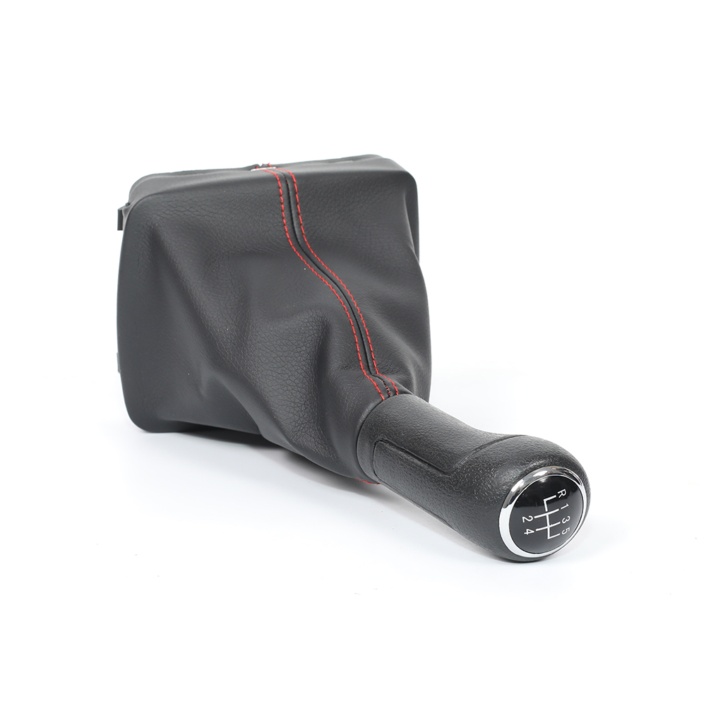 5 スピードギアシフトノブフォルクスワーゲン VW ポロ 9N 9N2 (2002-2009) カースタイリングマニュアルレバーゲートル革ブーツカバー交換