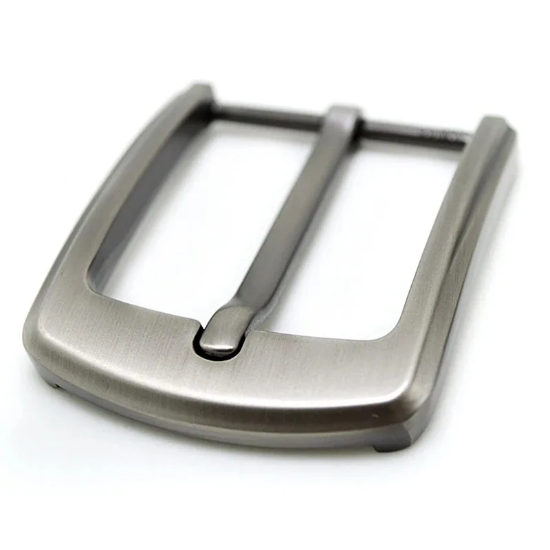Fivela de cinto casual masculina de liga de zinco de 40 mm - Haste de cauda de agulha única com botão de pressão
