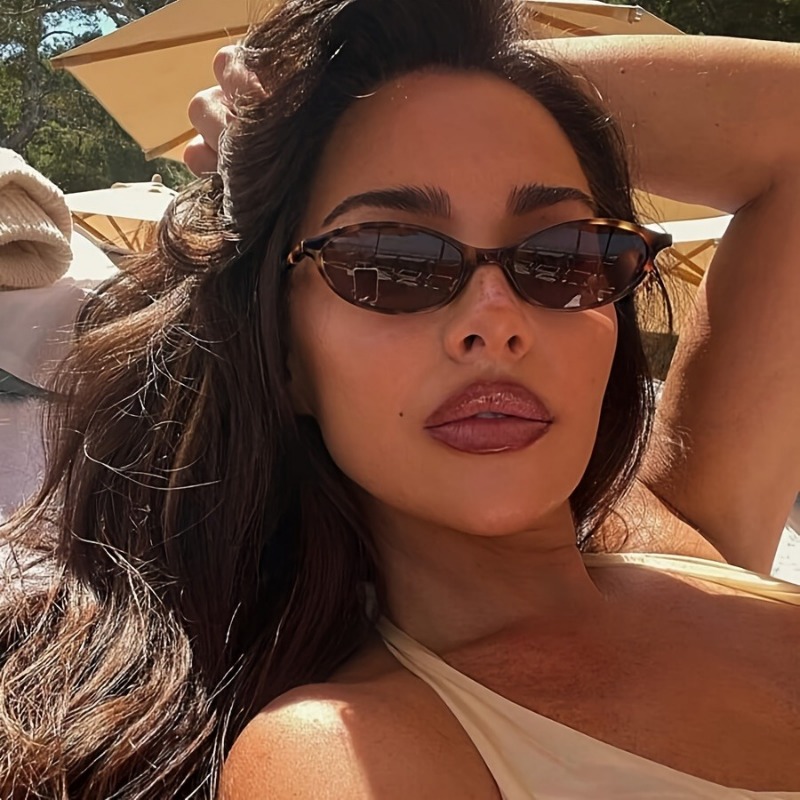 Óculos de moda ovais unissex elegantes – moldura pequena, acessório moderno e versátil para estilo diário