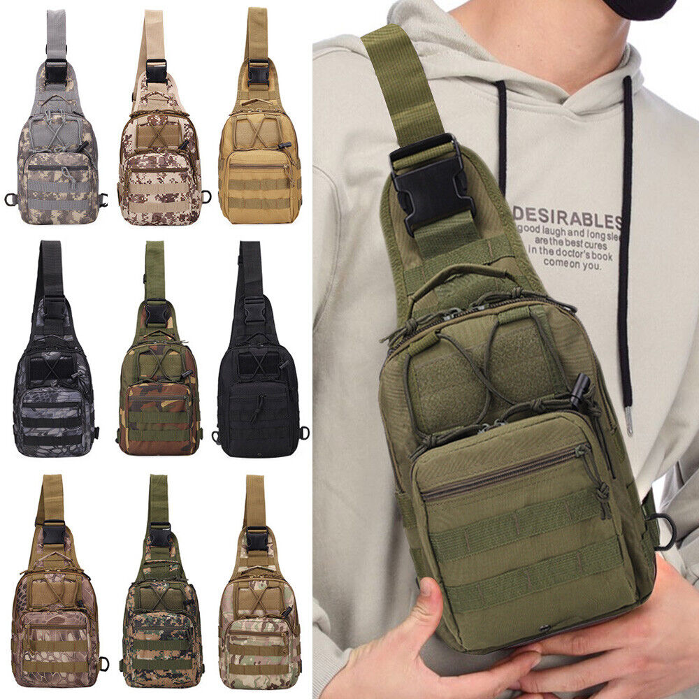 Tactical Assault Pack Sling Backpack Waterproof EDC Rucksack Bag for Outdoor Hiking Camping Hunting Trekking Travelling