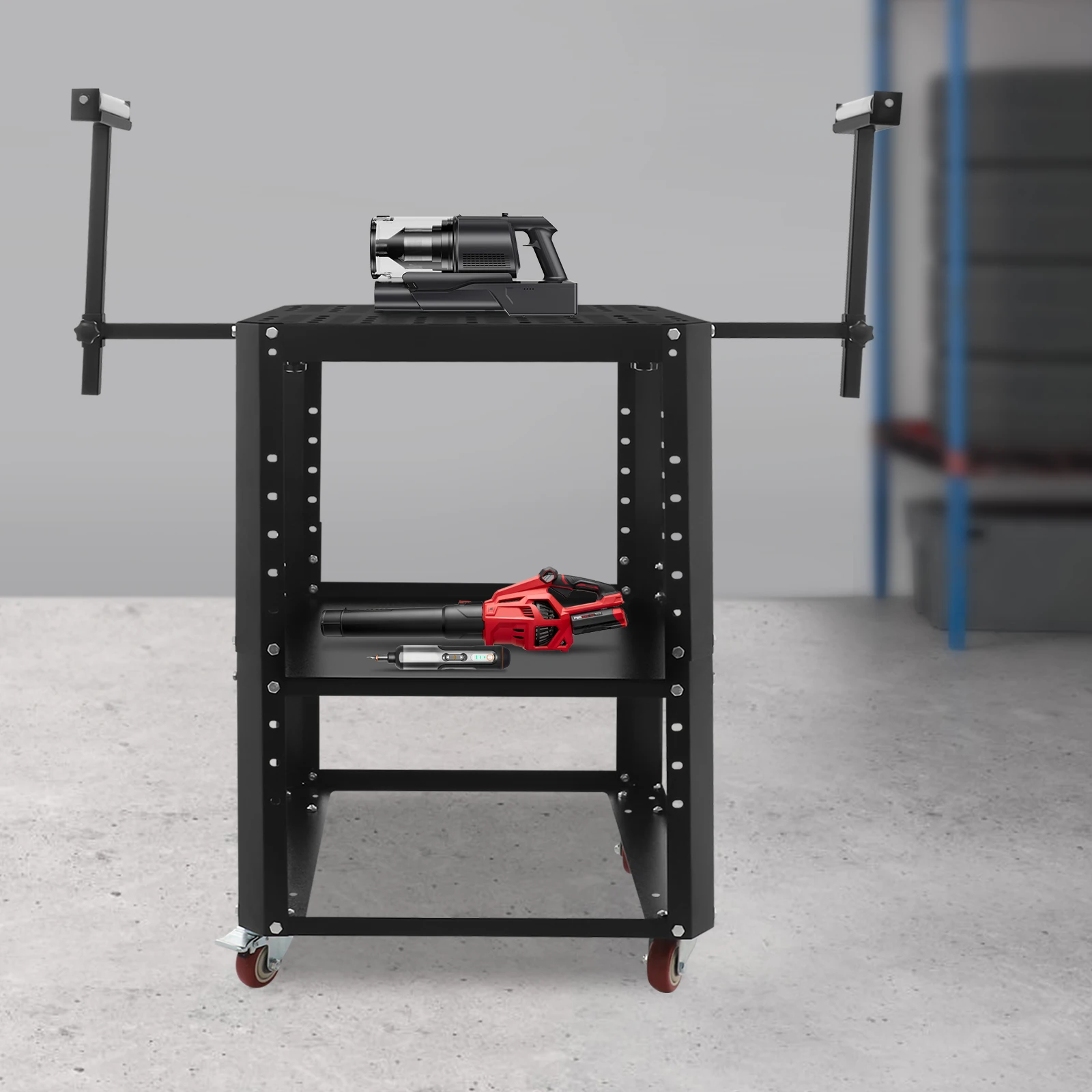 550 lbs Rolling Planer Stand Height Adjustable Planer Table with Extension Rollers for Professional Woodworkers, Renovators, etc
