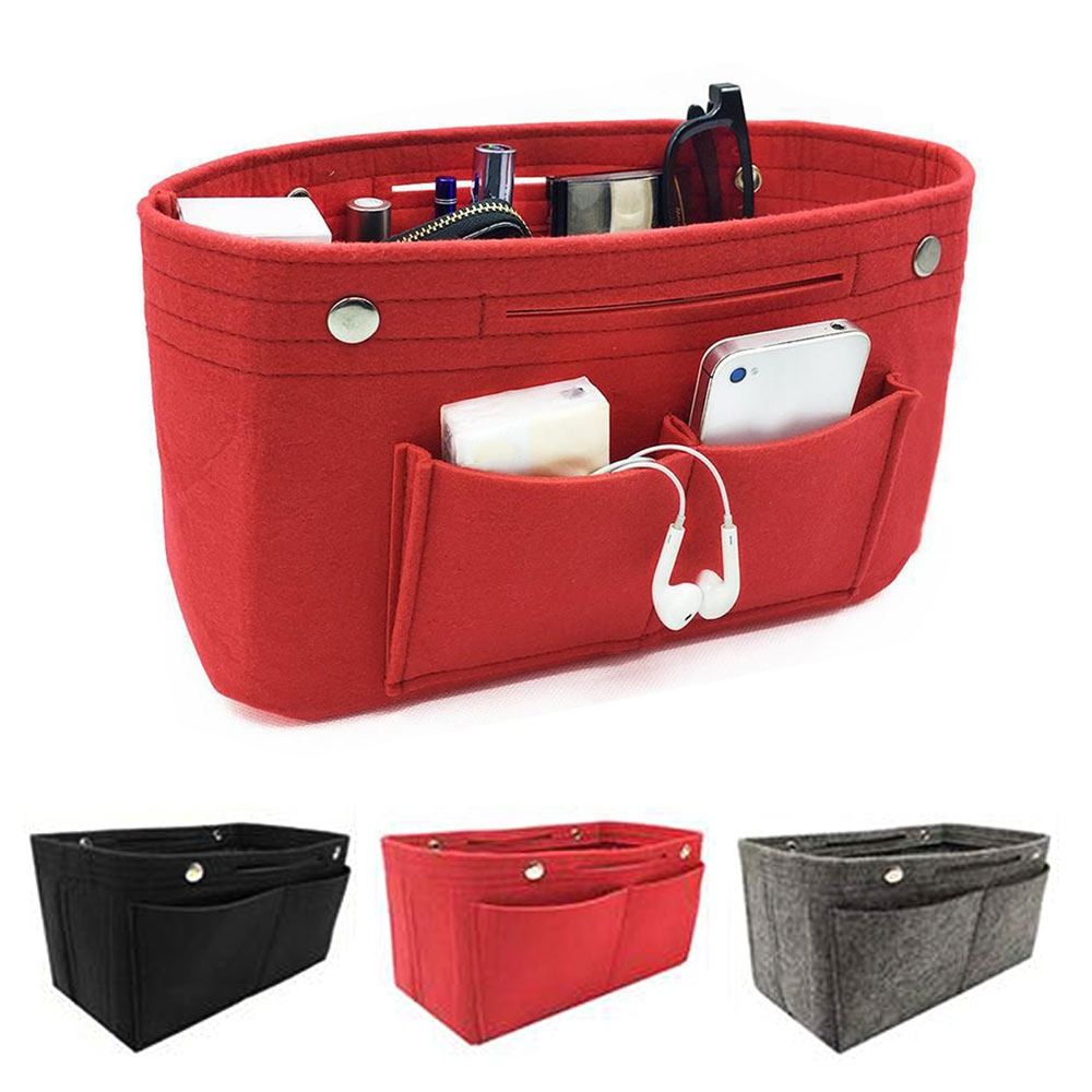 Women's Organizer Handbag Insert Bag Felt Travel Bag Insert Liner Purse Organiser Pouch
