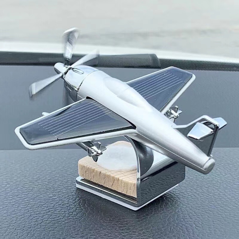 Solar Aircraft Car Perfume Ornament Car Solid Aromatherapy Car Decoration Light Fragrance Products