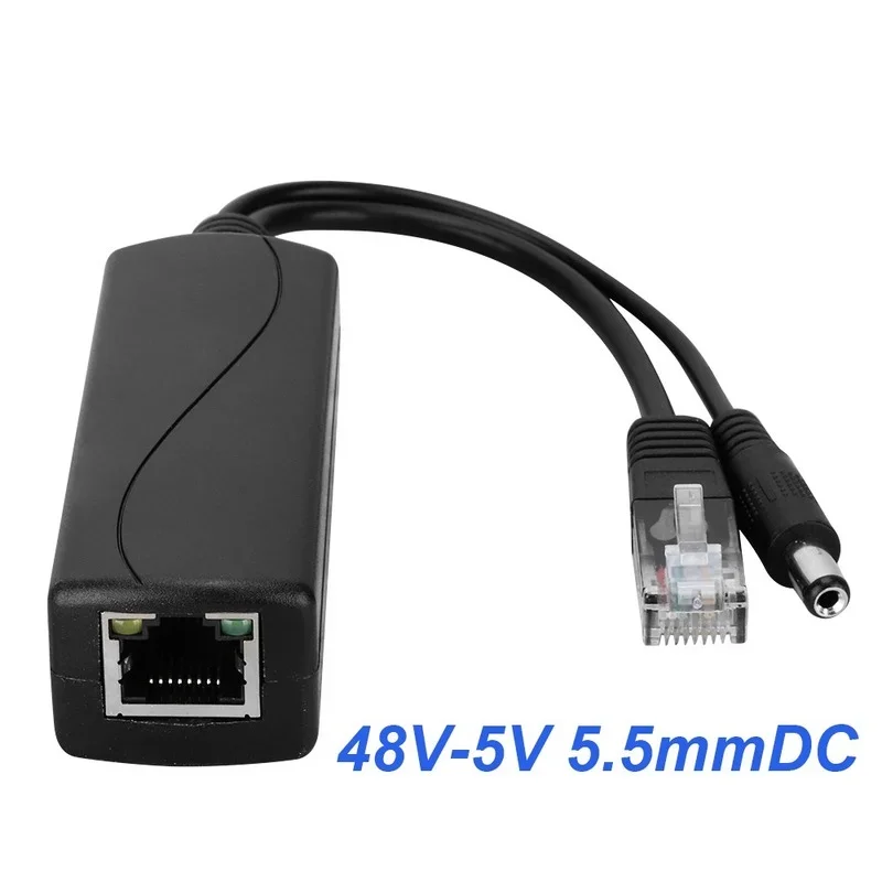 Divisor PoE 5v POE usb tpye-C Power Over Ethernet 48V a 5V divisor POE activo Micro USB tpye-C enchufe para Raspberry Pi