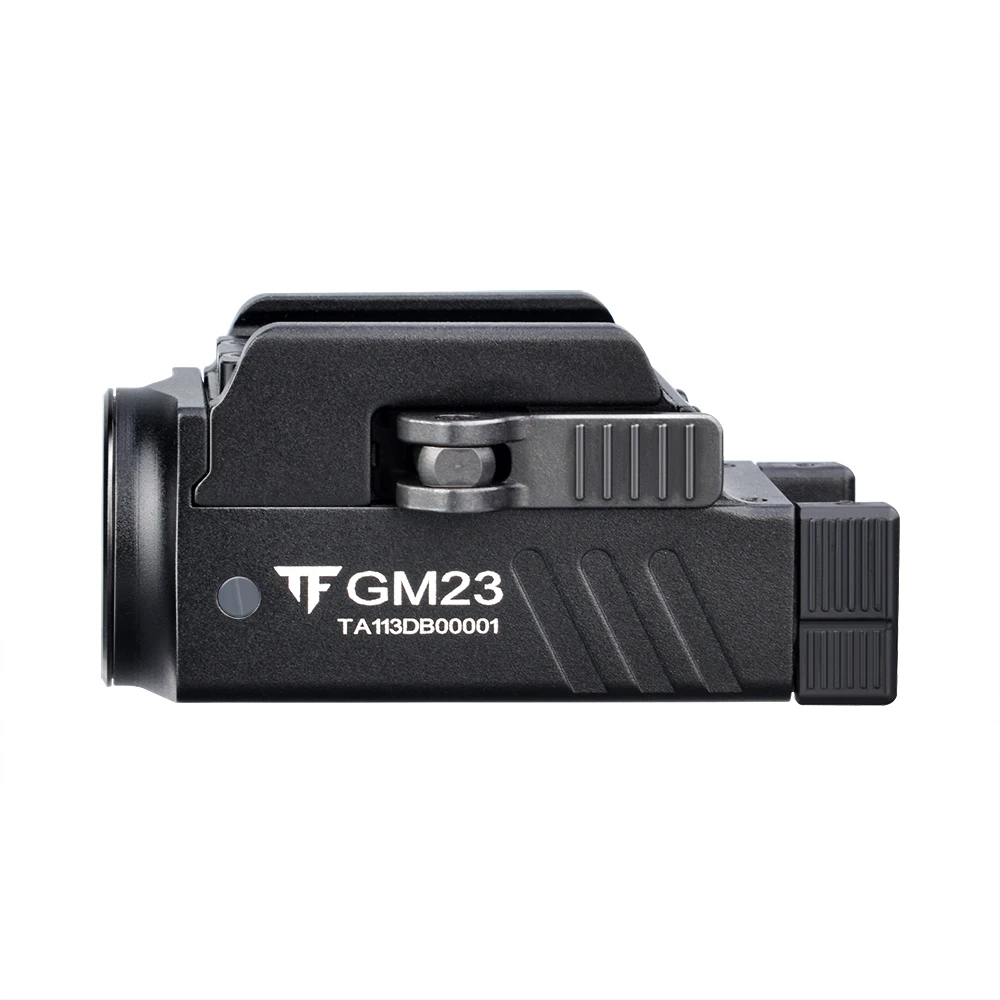 Trustfire GM23 luz de pistola táctica 800 lúmenes montado en carril de liberación rápida linterna Led recargable por USB para Glock 17 19