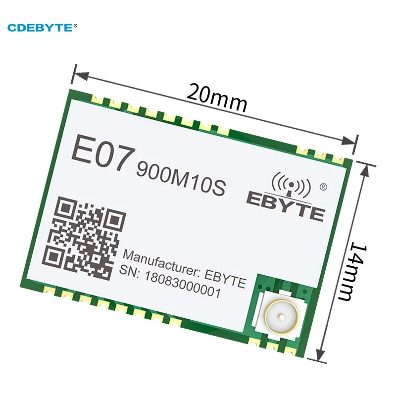 5PCS E07-900M10S CC1101 Drahtlose RF Modul SPI 10dBi 1,5 km IPEX Stempel Loch Antenne Arten RSSI LQI Lange Übertragung abstand IoT