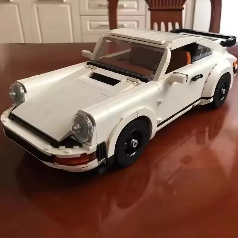 Hot Toys Technisches Retro-Automodell Legoing 10295 Bausteine-Set Race Classic Kit für Erwachsene und Jugendliche Spielzeug Geschenk 1458 Stück