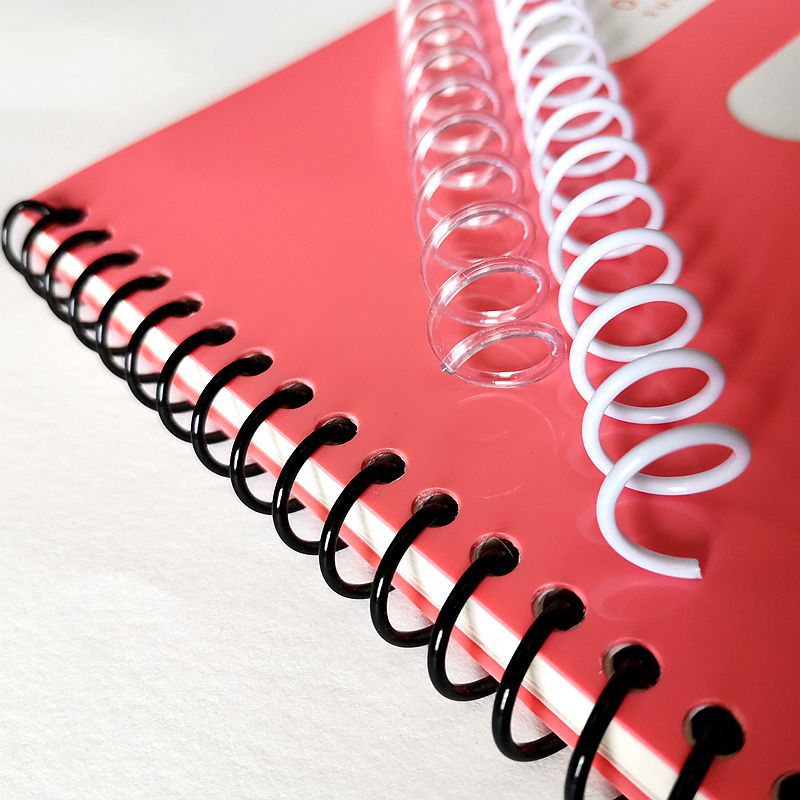 10Pcs 8-16mm Spiral Binding Coil A4 46 Hole Plastic Single Coils Loose-leaf Notebook Binding Ring Binder School Office Supplies