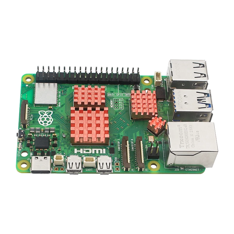 Raspberry Pi 5, медный радиатор, металлический радиатор, пассивная охлаждающая подставка, кулер для RPI 5 Pi5