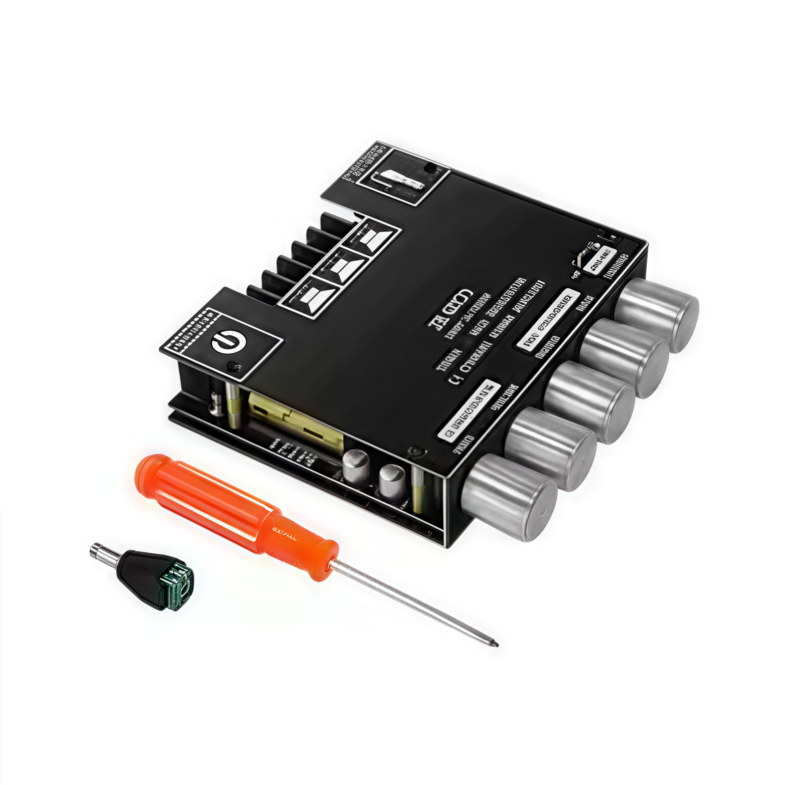 Placa amplificadora Bluetooth 5.0 ZK-MT21, sistema estéreo de 2.1 canais de 200 W (50 W x 2 + 100 W) para subwoofer poderoso, reforço de graves, entrada AUX