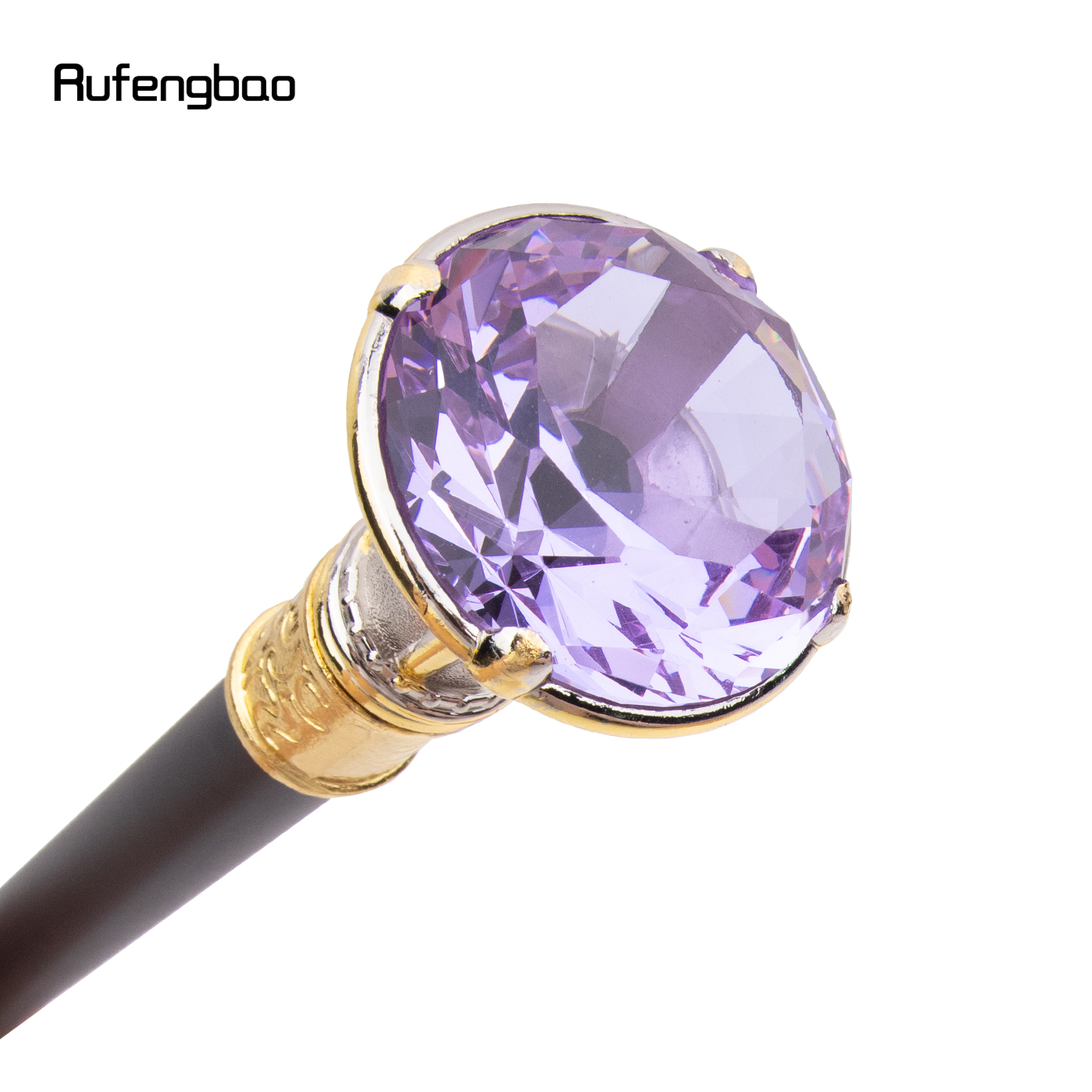 Luz roxa diamante tipo dourado branco bengala moda decorativa vara cavalheiro elegante cosplay cana botão crosier 90cm