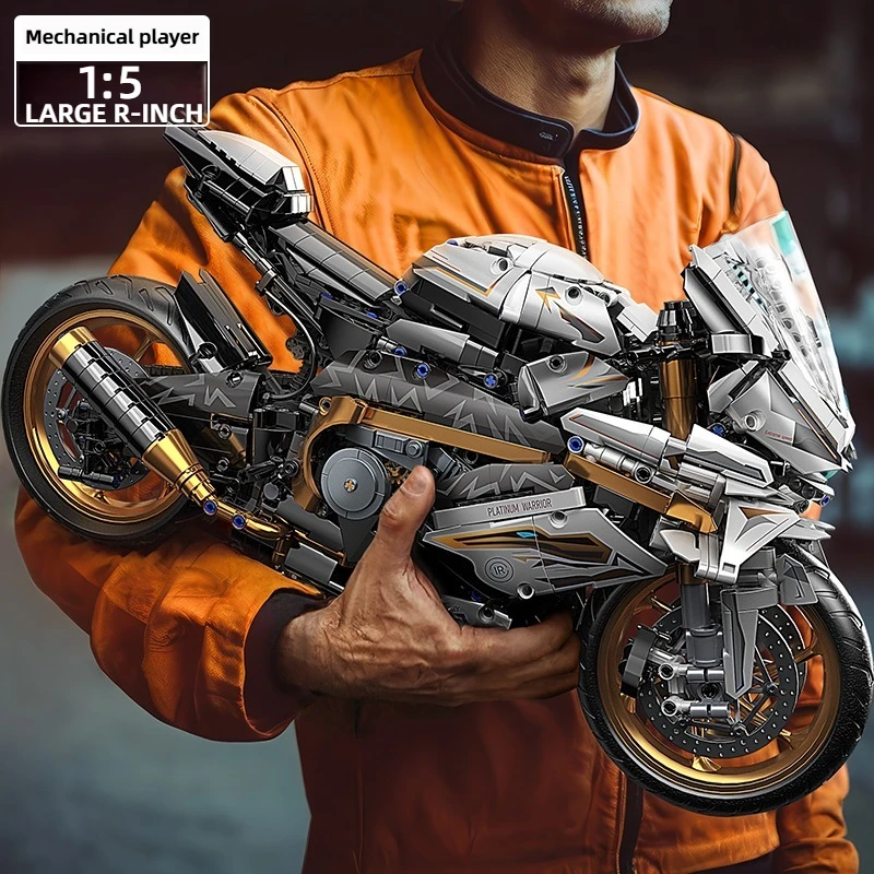 TOYLINX Legierung Motorrad Desktop Dekorationen 2045PCS Racing Baustein Modell Kind Spielzeug Weihnachten Ostern Festliche Geschenk Geben