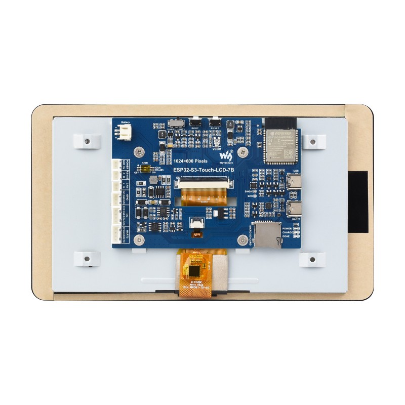 Waveshare ESP32-S3 7,0 pulgadas 1024x600 Placa de desarrollo LCD ESP32 pantalla táctil LVGL GUI para Arduino IDE ESP-IDF PlatformIO