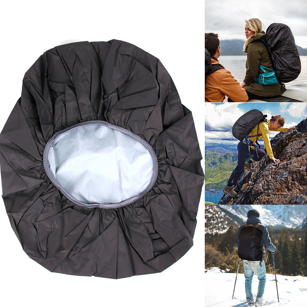 Cubierta de lluvia portátil impermeable para acampar senderismo escalada al aire libre a prueba de polvo 20-70LBackpack cubierta patrón de impresión en el pecho