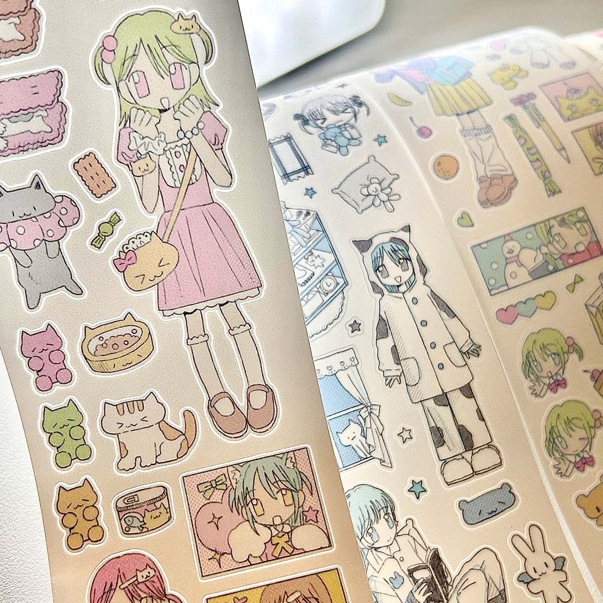 キャラクターテーマステッカーテープ和紙テープかわいいデカールステッカースクラップブッキング用芸術 Diy 工芸品アルバムジャーナルプランナー