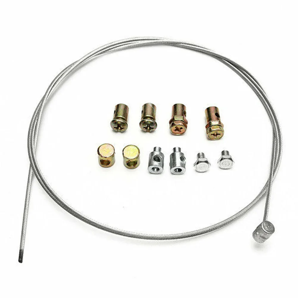 11 ชิ้น/เซ็ต Universal คันเร่งสายคลัตช์ชุดซ่อม Solderless หัวนมแขน NUT ชุดสายเครื่องตัดหญ้า Rotovator อะไหล่